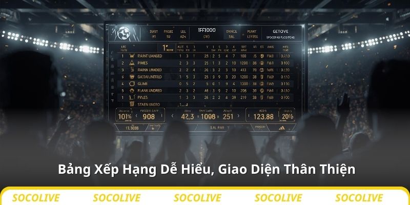 Bảng Xếp Hạng Dễ Hiểu, Giao Diện Thân Thiện